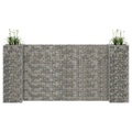 vidaXL H-förmiger Gabionen-Pflanzkorb Stahldraht 260x40x120 cm