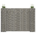 vidaXL H-förmiger Gabionen-Pflanzkorb Stahldraht 260x40x200 cm
