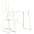 vidaXL Schreibtisch mit Regaleinheit Weiß 102×50×117 cm