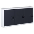 Diverse Hardware, Wand-Werkzeugschrank Industriedesign Metall Grau und Schwarz