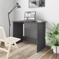 vidaXL Schreibtisch Hochglanz-Grau 100×50×76 cm Spanplatte