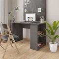 vidaXL Schreibtisch Hochglanz-Grau 110×60×73 cm Spanplatte