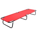 Campingbett Faltbar Rot Stahl