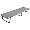 Campingbett Faltbar Grau Stahl