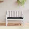 vidaXL Gartenbank-Auflage Schwarz 120x50x4 cm