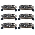 Pflanzenroller 6 Stk. Bronze 30 cm Kunststoff