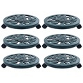 vidaXL, vidaXL Pflanzenroller 6 Stk. Grün 38 cm Kunststoff