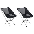 vidaXL Klappbare Campingstühle 2 Stk. mit Tragetasche 54x50x65 cm Alu