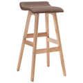 Barstuhl Taupe Stoff