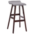 Barstuhl Taupe Stoff