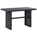 Gartentisch Schwarz 110 x 60 x 67 cm Poly Rattan