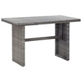 Gartentisch Anthrazit 110 x 60 x 67 cm Poly Rattan