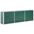 vidaXL, vidaXL Garten-Hochbeet Verzinkter Stahl 240×40×77 cm Grün