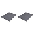 vidaXL Türmatten 2 Stk. PVC Grau 90 x 60 cm