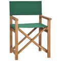 vidaXL Regiestuhl Massivholz Teak Grün