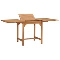 vidaXL Ausziehbarer Gartentisch (110-160)×80×75 cm Massivholz Teak