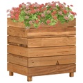 vidaXL Hochbeet 50x40x55 cm Teak Altholz und Stahl