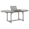 Gartentisch Grau 200 x 100 x 74 cm Massivholz Akazie
