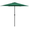 vidaXL Sonnenschirm mit Aluminium-Mast 270 x 246 cm Grün