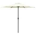vidaXL Sonnenschirm mit Aluminium-Mast 270 x 246 cm Sandweiß