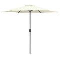vidaXL Sonnenschirm mit Aluminium-Mast 270 x 246 cm Sandweiß