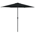 Sonnenschirm mit Aluminium-Mast 270 x 246 cm Schwarz