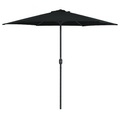 Sonnenschirm mit Aluminium-Mast 270 x 246 cm Schwarz