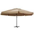 Sonnenschirm mit Aluminium-Mast 600 cm Taupe