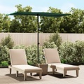 vidaXL Sonnenschirm mit Aluminium-Mast 180 x 130 cm Grün