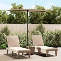 Sonnenschirm mit Aluminium-Mast 180 x 130 cm Taupe