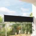 vidaXL Ausziehbare Seitenmarkise 60×300 cm Schwarz