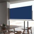 vidaXL Ausziehbare Seitenmarkise 60×300 cm Blau