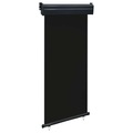 vidaXL Balkon-Seitenmarkise 100 × 250 cm Schwarz