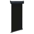 vidaXL Balkon-Seitenmarkise 100 × 250 cm Schwarz