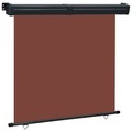 vidaXL Balkon-Seitenmarkise 170 × 250 cm Braun