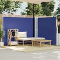 Ausziehbare Seitenmarkise Blau 140 x 600 cm