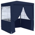 vidaXL Profi-Partyzelt mit Seitenwänden 2×2m Blau 90 g/m²
