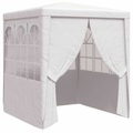 vidaXL Profi-Partyzelt mit Seitenwänden 2,5x2,5 m Weiß 90 g/m²