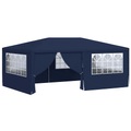 vidaXL Profi-Partyzelt mit Seitenwänden 4×6 m Blau 90 g/m²