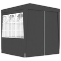 vidaXL Profi-Partyzelt mit Seitenwänden 2×2m Anthrazit 90 g/m²