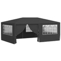 vidaXL Profi-Partyzelt mit Seitenwänden 4×6 m Anthrazit 90 g/m²