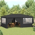 vidaXL Profi-Partyzelt mit Seitenwänden 4×6 m Anthrazit 90 g/m²