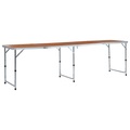 Klappbarer Campingtisch Aluminium 240 x 60 cm
