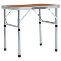 Diverse Hardware, Klappbarer Campingtisch Aluminium 60 x 45 cm