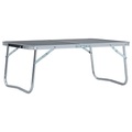 Diverse Hardware, Klappbarer Campingtisch Grau Aluminium 60 x 40 cm