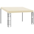 vidaXL Wand-Pavillon 4x3x2,5 m Cremeweiß