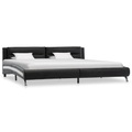 vidaXL Bettgestell Schwarz Kunstleder 140×200 cm