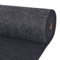 vidaXL Messeteppich Rillen 1,6×10 m Anthrazit
