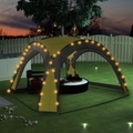 vidaXL Partyzelt mit LED und 4 Seitenwänden 3,6 x 3,6 x 2,3 m Grün