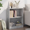 vidaXL Bücherregal Betongrau 60×24×74,5 cm Spanplatte